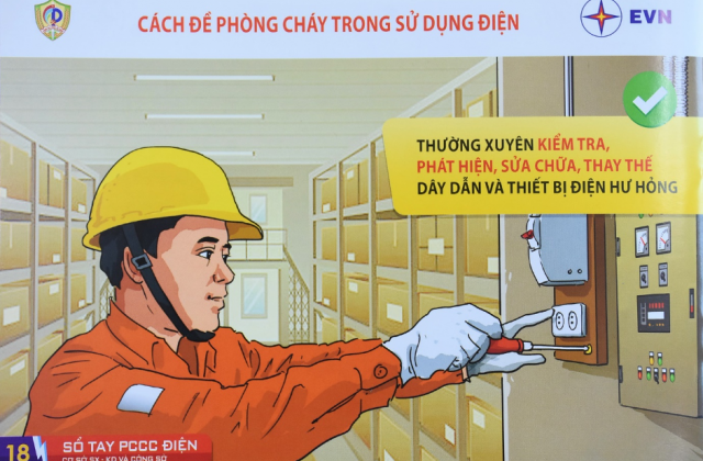 EVNHANOI khuyến nghị một số biện pháp phòng cháy chữa cháy