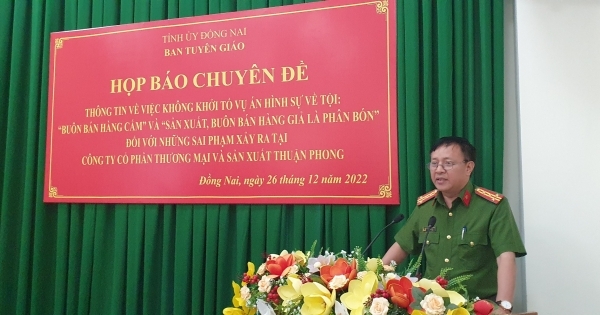 Không khởi tố vụ án tại Công ty phân bón Thuận Phong