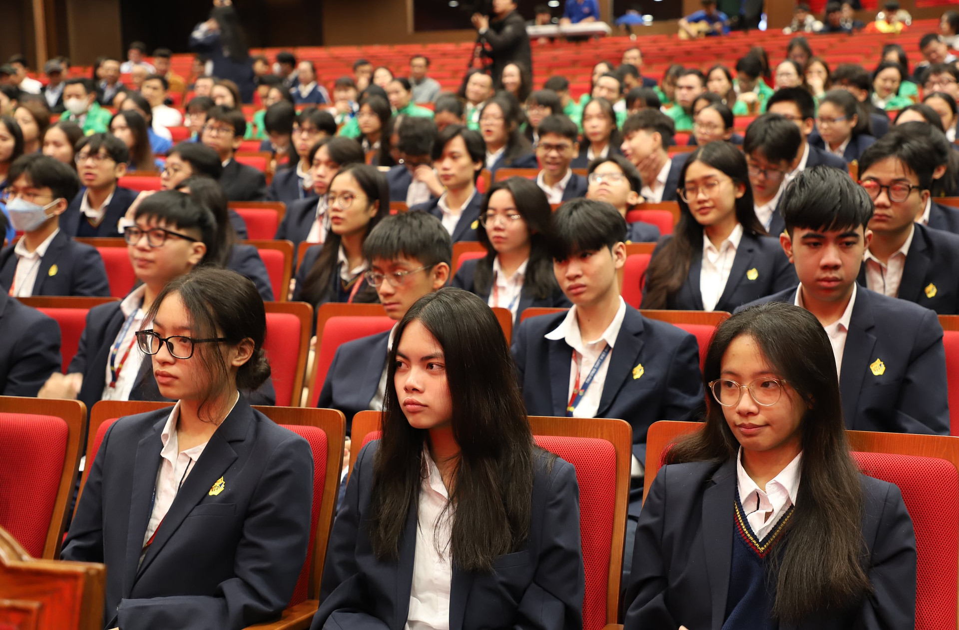 Học sinh, sinh viên trên địa bàn thành phố Hà Nội tham gia chương trình.