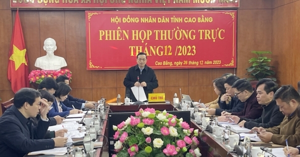 Thường trực HĐND tỉnh Cao Bằng tổ chức phiên họp thường kỳ