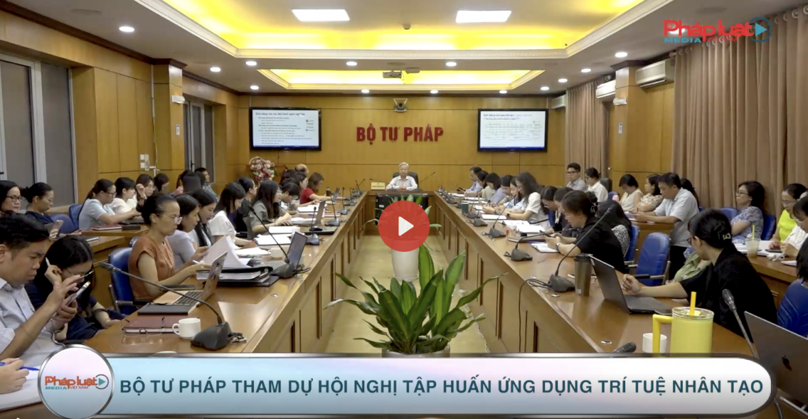 Bộ Tư pháp tham dự hội nghị tập huấn ứng dụng trí tuệ nhân tạo