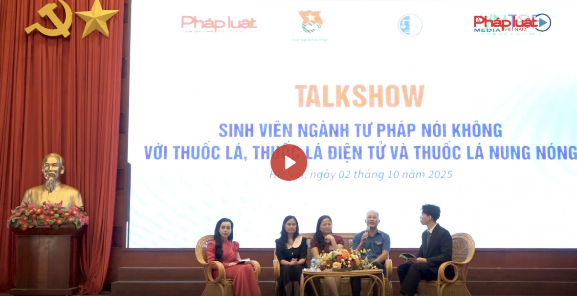 Sinh viên ngành Tư pháp tiên phong nói không với thuốc lá thế hệ mới