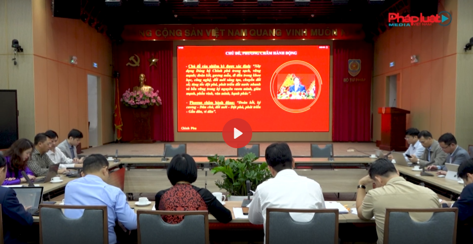 Bộ Tư pháp tham dự Hội nghị quán triệt, triển khai Nghị quyết Đại hội Đảng bộ Chính phủ lần thứ I