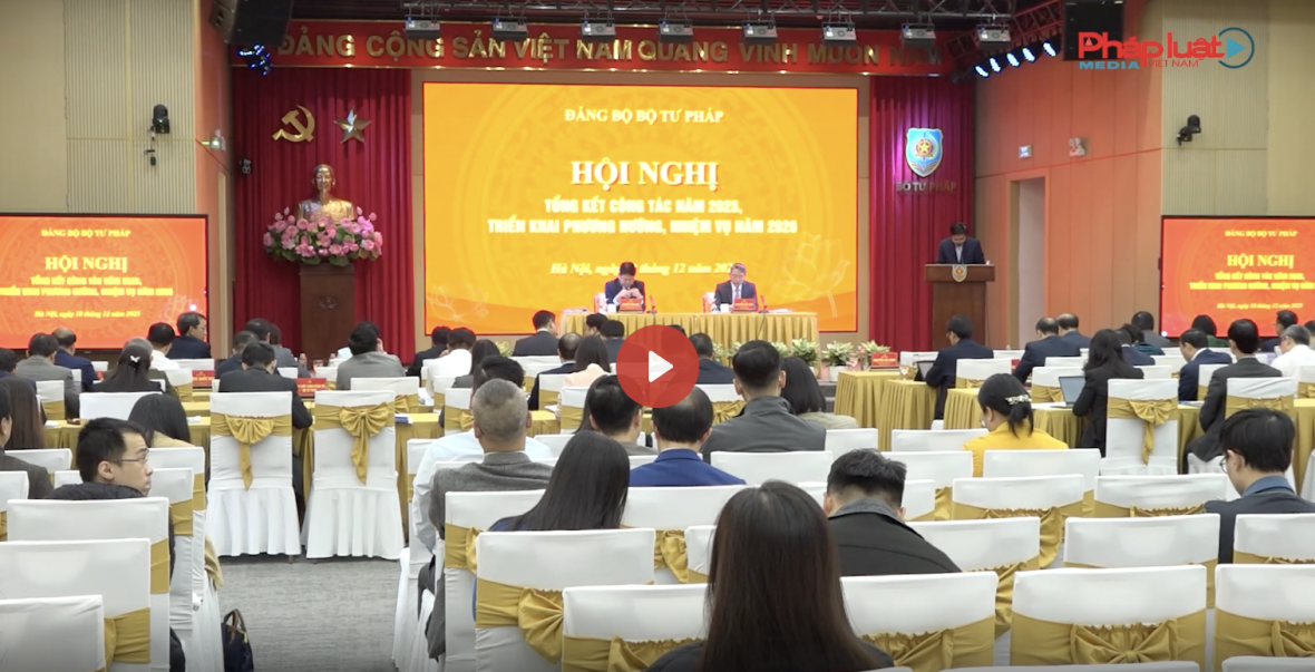 Hội nghị tổng kết công tác Đảng năm 2025: Vai trò lãnh đạo của Đảng bộ Bộ Tư pháp tiếp tục được khẳng định