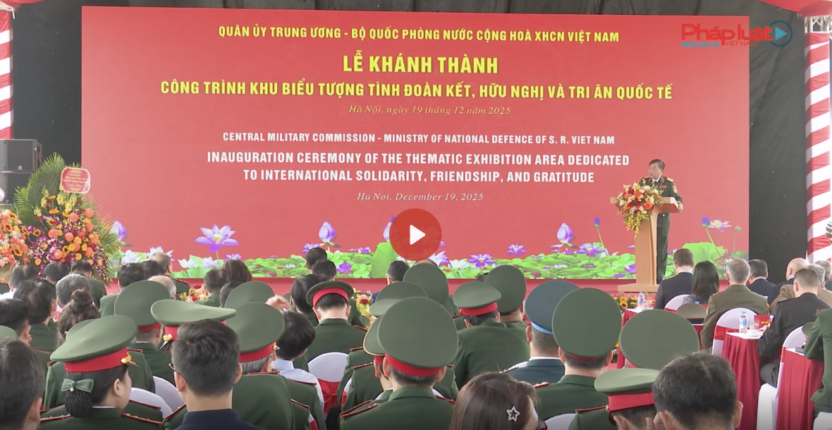 Khánh thành Khu biểu tượng tình đoàn kết, hữu nghị và tri ân quốc tế tại Bảo tàng Quân sự