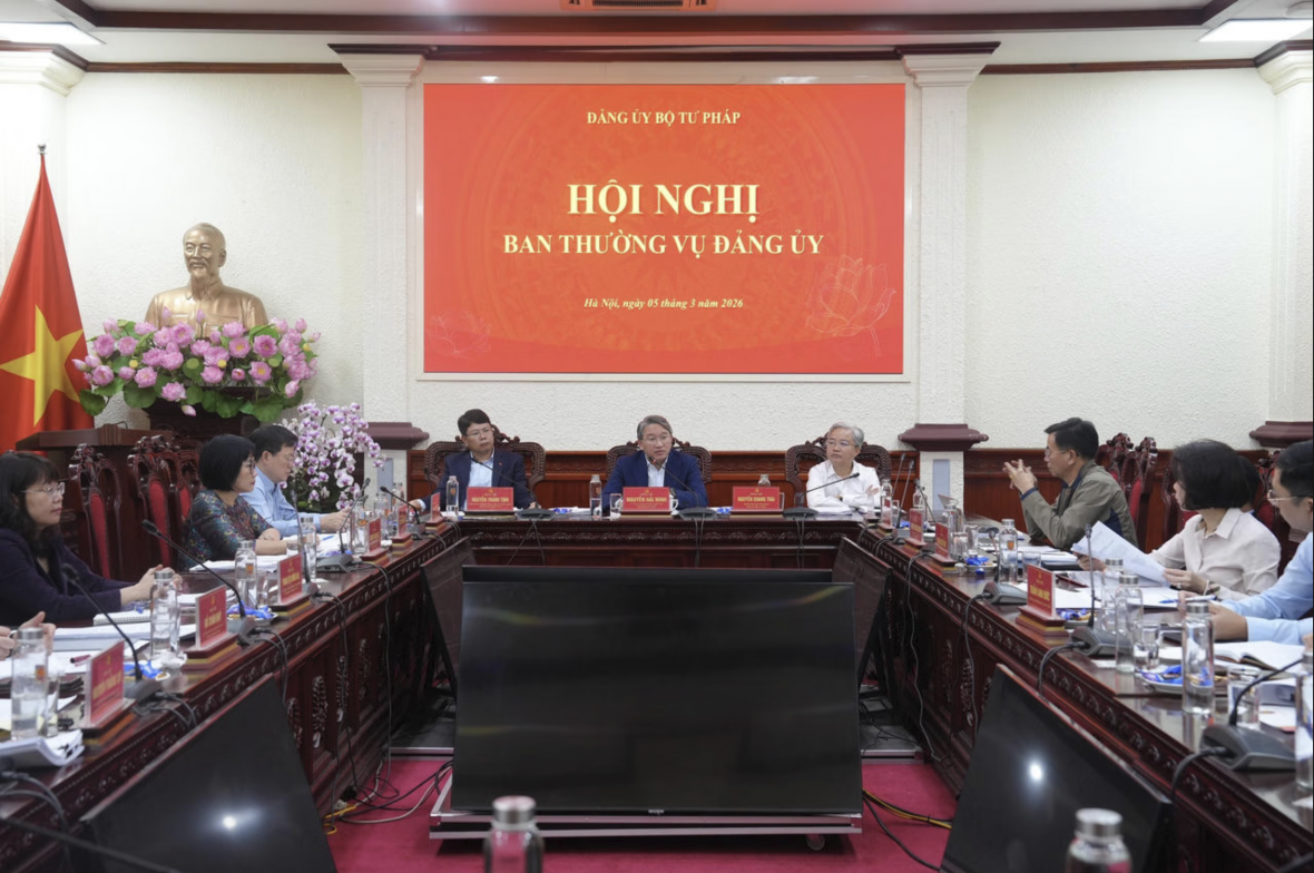 ban tin tong hop 0503 dang uy bo tu phap du kien 6 nhom nhiem vu trien khai nghi quyet dai hoi xiv